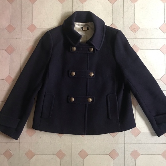 J. Crew Jackets & Blazers - J. Crew Navy Wool Coat w/ Gold Buttons